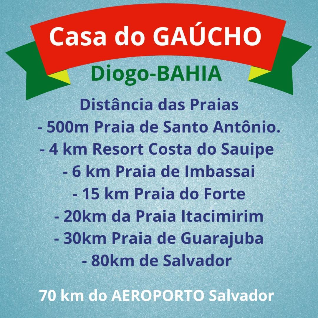Casa Praia Gaucho Santo Antonio Diogo Mata de Sao Joao Rum bild